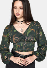 Noctaris Print Long Sleeve Top