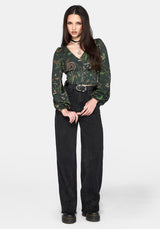 Noctaris Print Long Sleeve Top