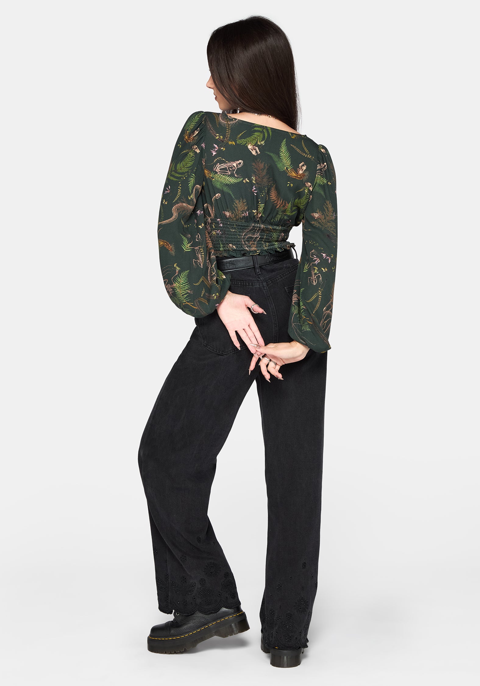 Noctaris Print Long Sleeve Top