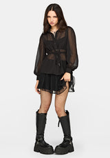 Margot Chiffon Cinch Slim Hemd