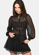 Margot Chiffon Cinch Slim Hemd