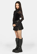 Sanct Flocked Velour Bodysuit