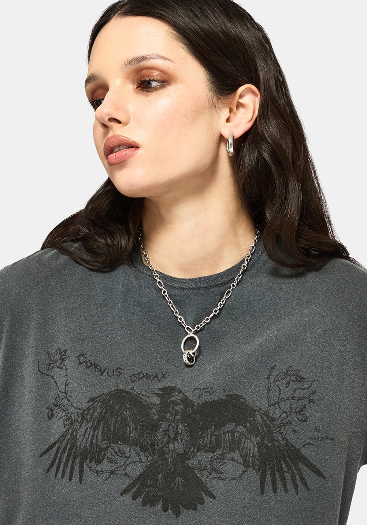 Rabe Gewaschen Kastenförmig Kurz T-Shirt