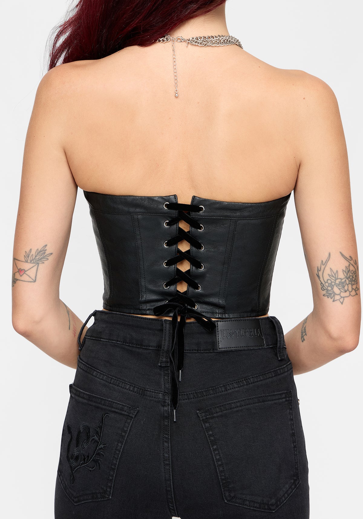 Hana PU Strapless Korsett Oberteil