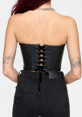 Hana PU Strapless Korsett Oberteil