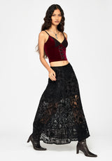Sia Velours & Lace Bralette Oberteil