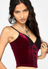 Sia Velours & Lace Bralette Oberteil