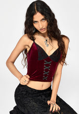 Sia Velours & Lace Bralette Oberteil