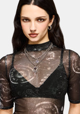 Elise Celestial Jinx Mesh Top
