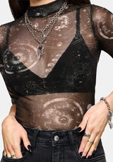 Elise Celestial Jinx Mesh Top