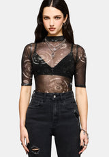 Elise Celestial Jinx Mesh Top