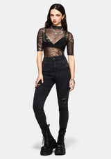 Elise Celestial Jinx Mesh Top