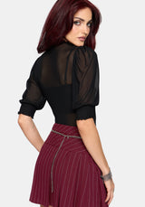 Mave Shirred Mesh Blouse EU 34
