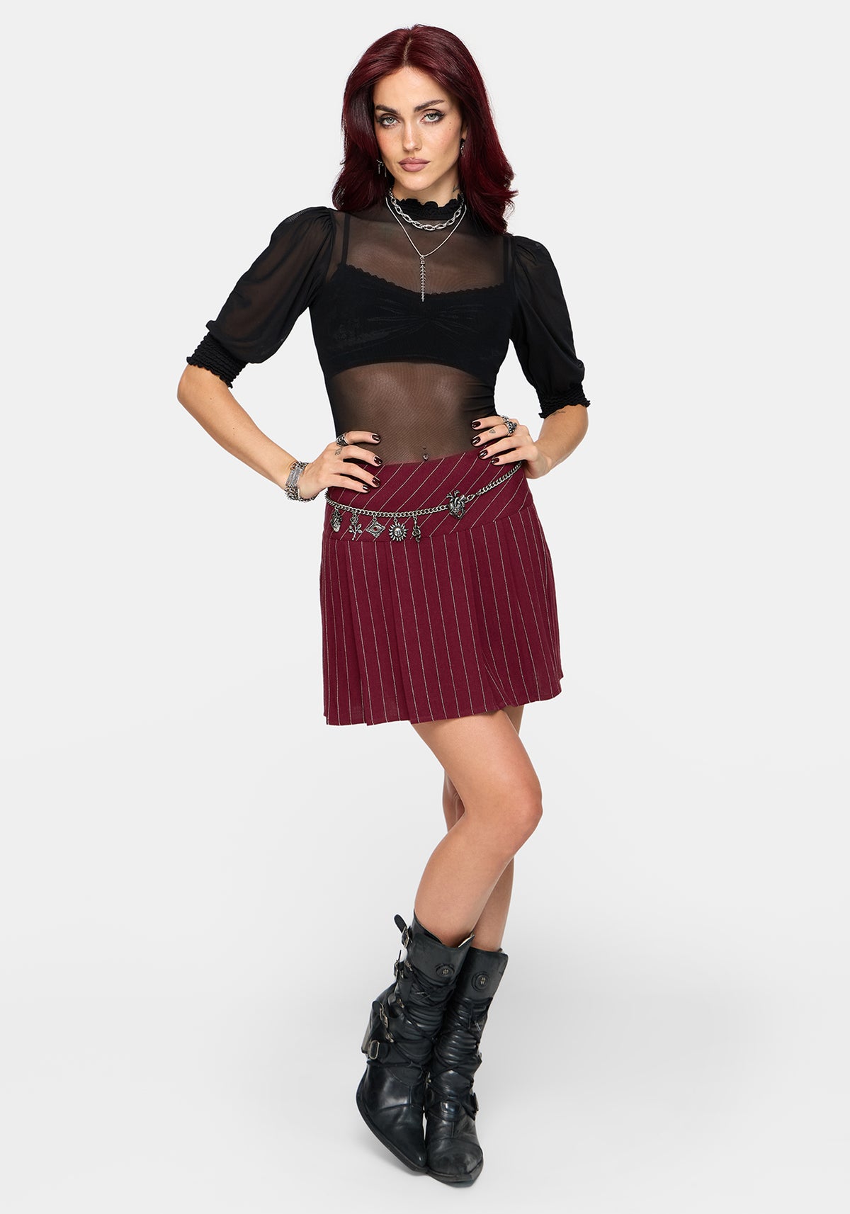 Mave Shirred Mesh Blouse EU 34