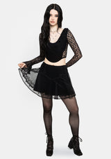 Mila Langarm Lace Corseted Oberteil