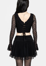 Mila Langarm Lace Corseted Oberteil