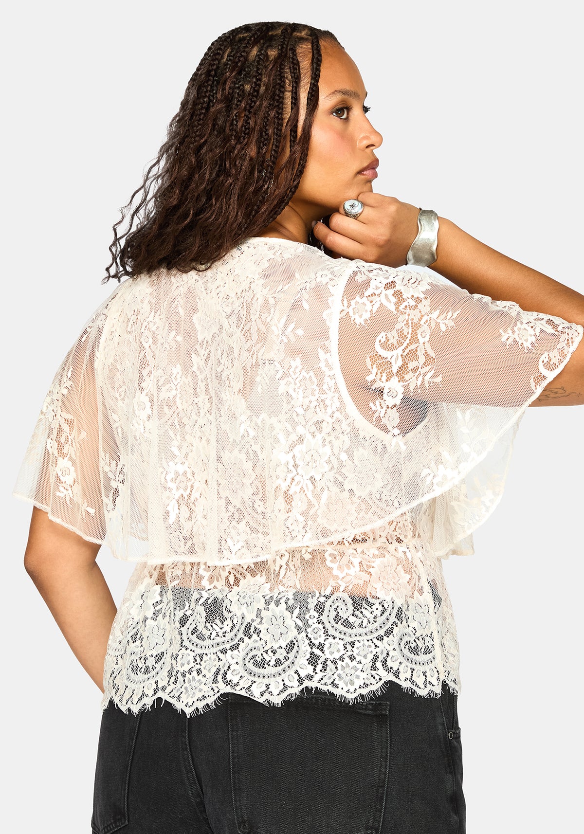 Ania Lace Cape Oberteil