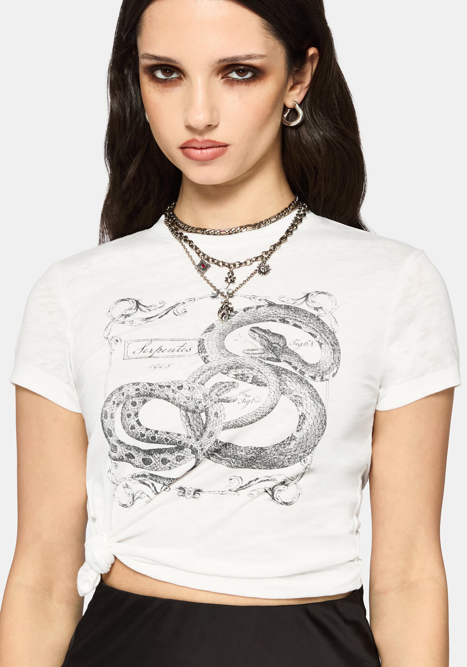 Lux Schlange Burnout Baby T-Shirt