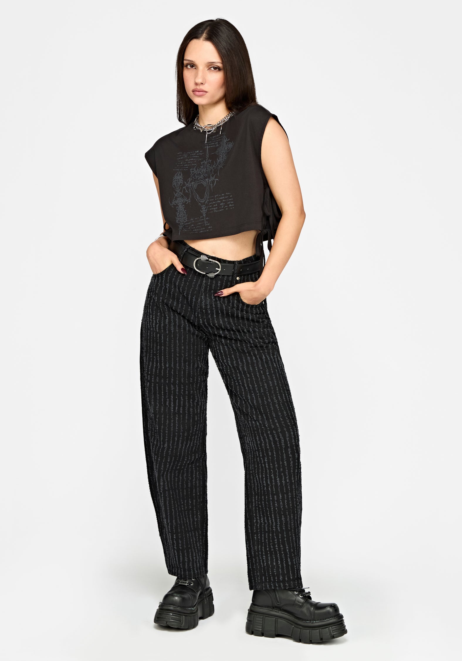 Attila Strukturiert Barrel Leg Jeans