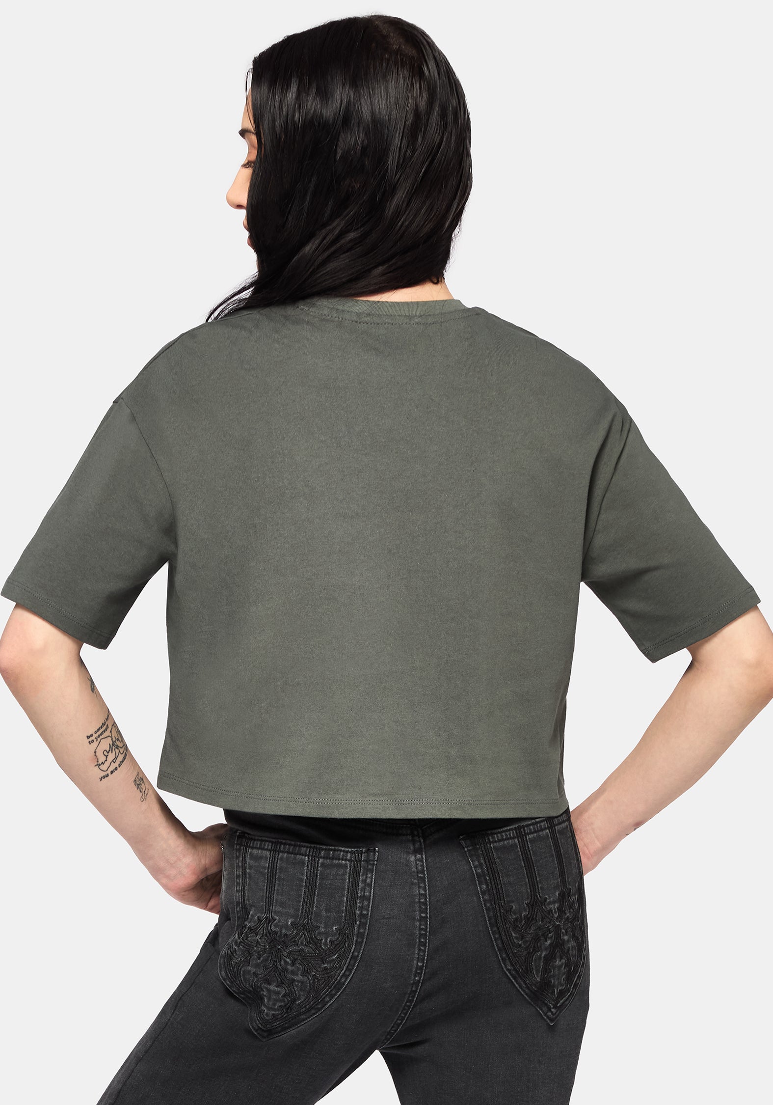 Saski Dorn Kastenförmig Kurz T-Shirt
