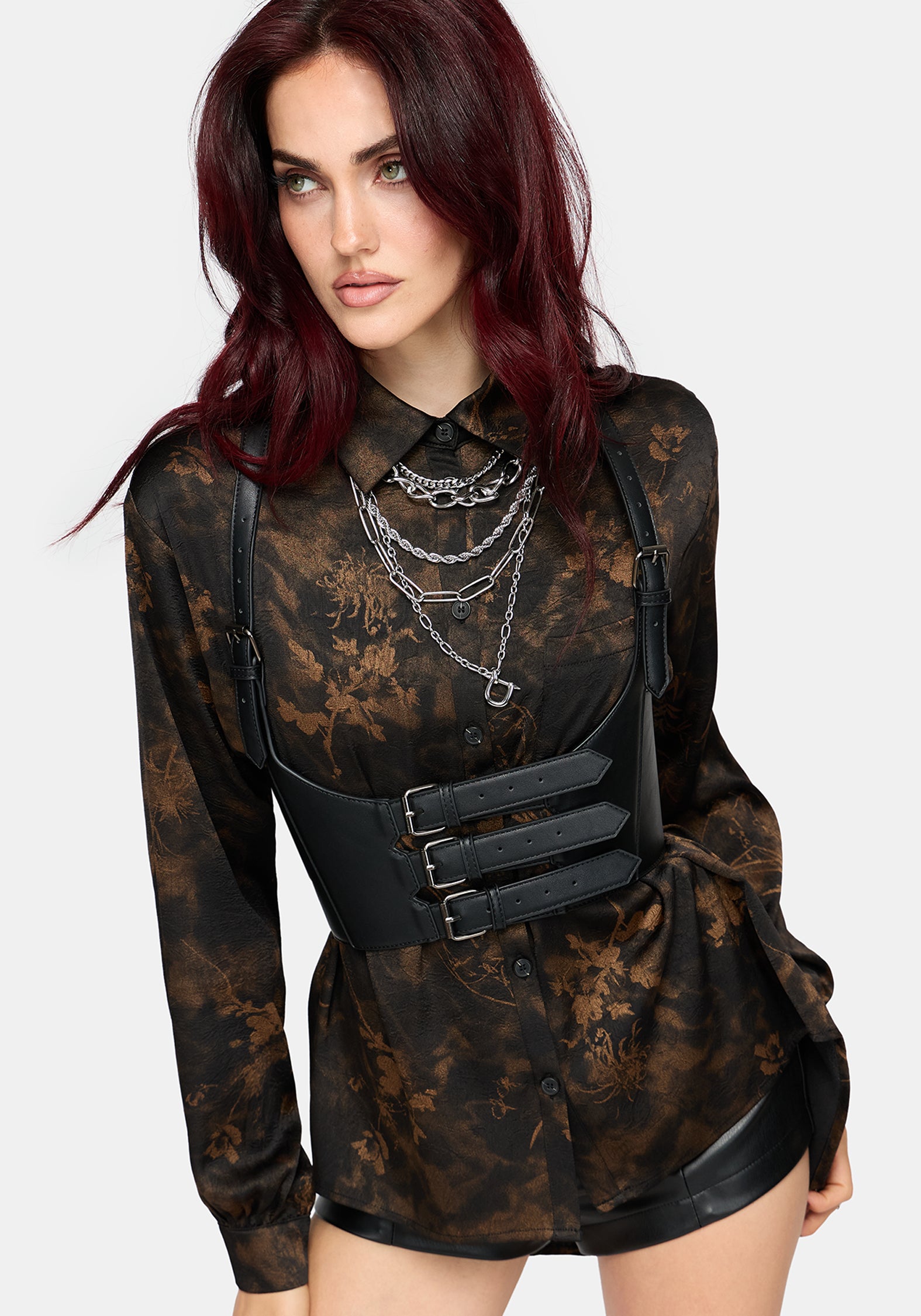 Gallo Satin Jacquard Shirt