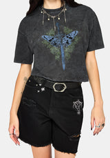 Lunar Sword Embroidered Boxy Tee