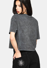 Lunar Sword Embroidered Boxy Tee
