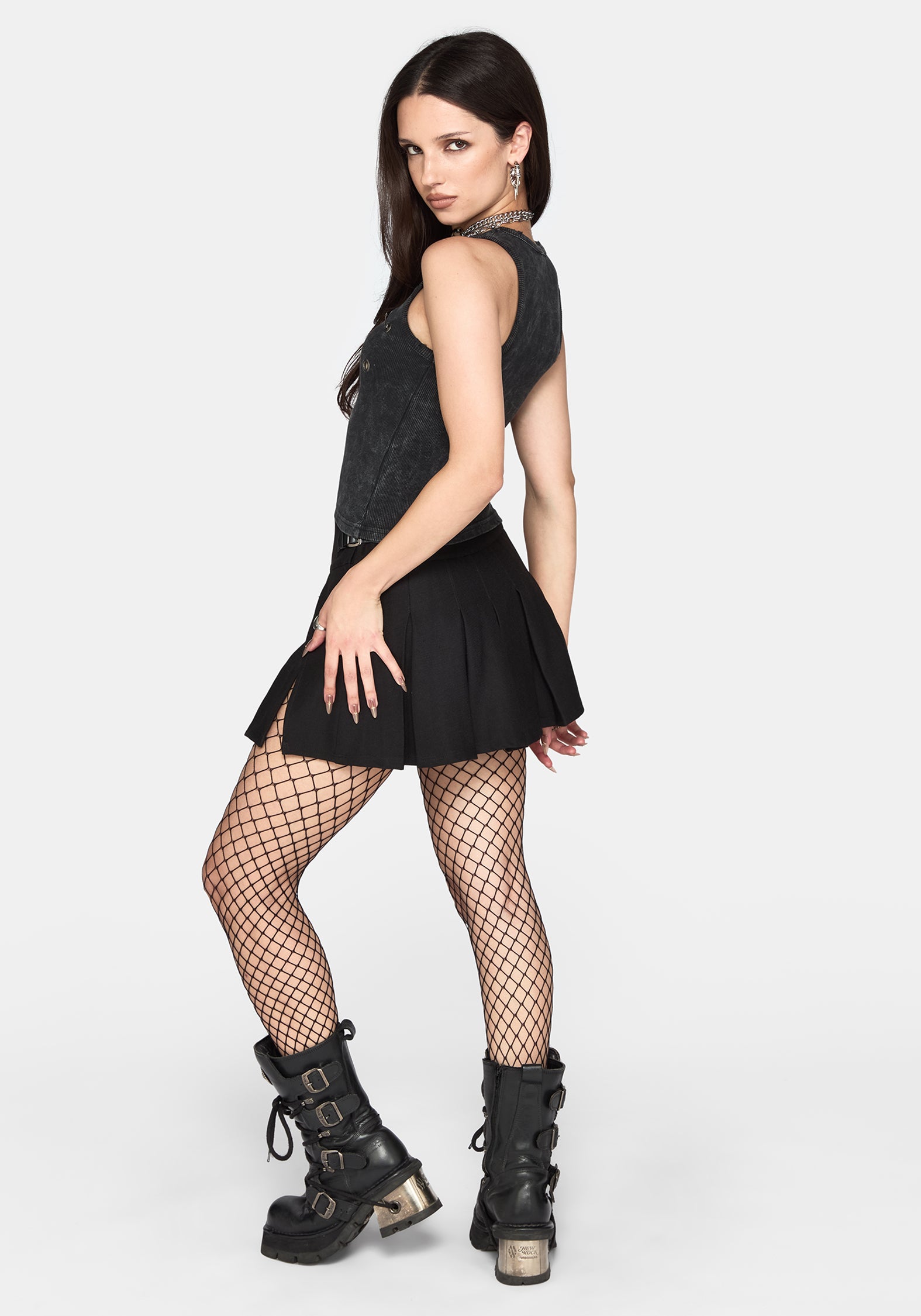 Cassiana Ribbed Eyelet Vest
