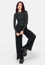Lucera Pointelle Long Sleeve Cardigan