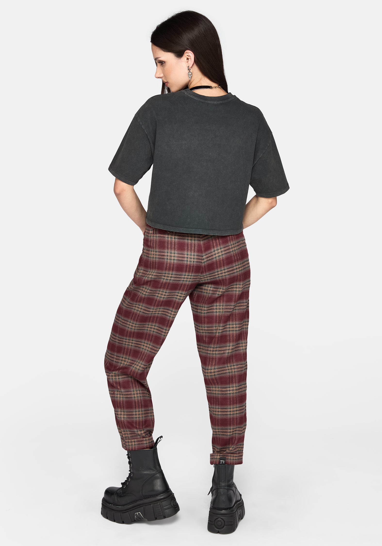Jaydan Studded Crop Boxy T-Shirt