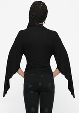 Leela Cape Ruched Top