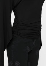 Leela Cape Ruched Top