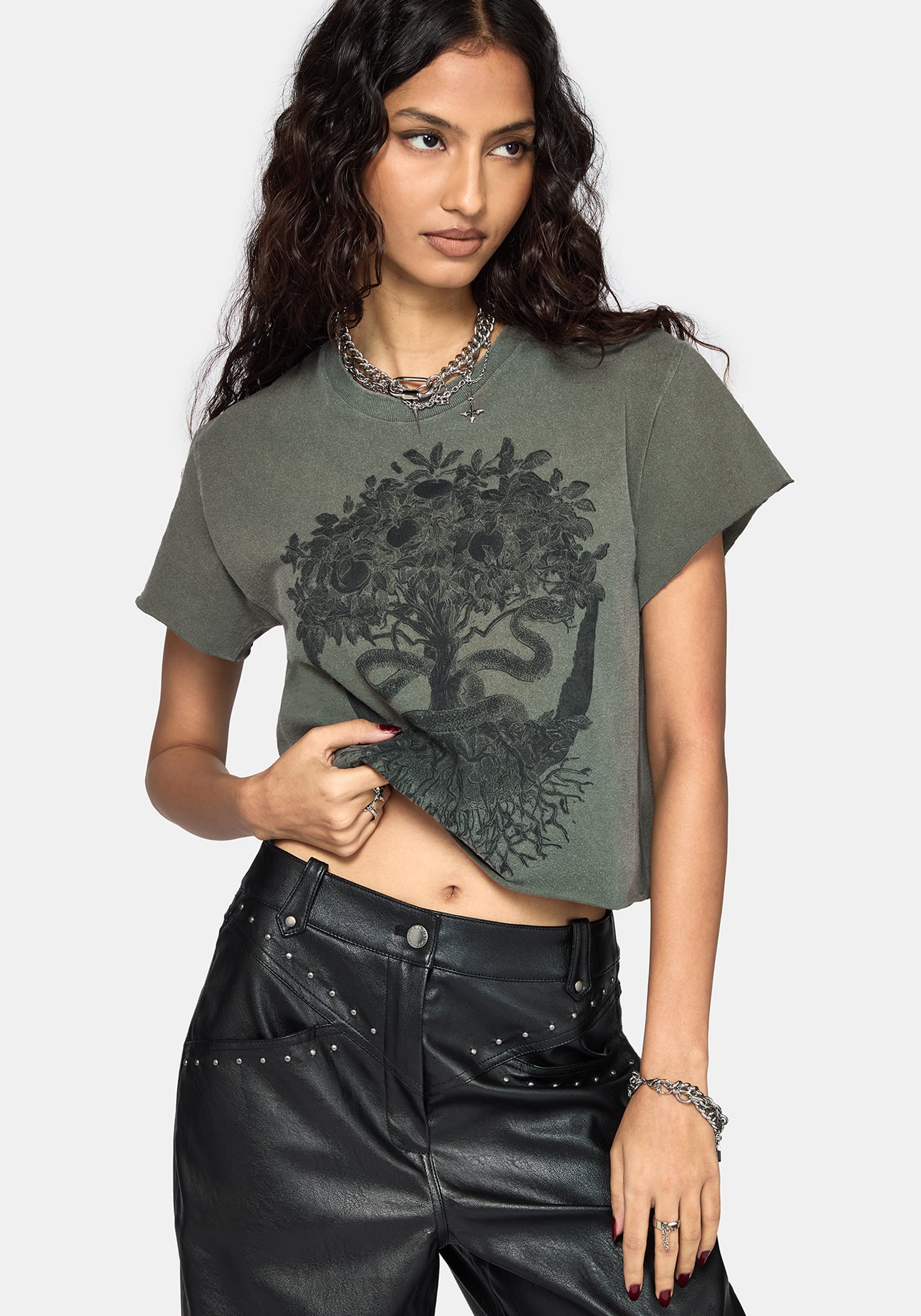 Paradise Decays Boxy Crop T-Shirt