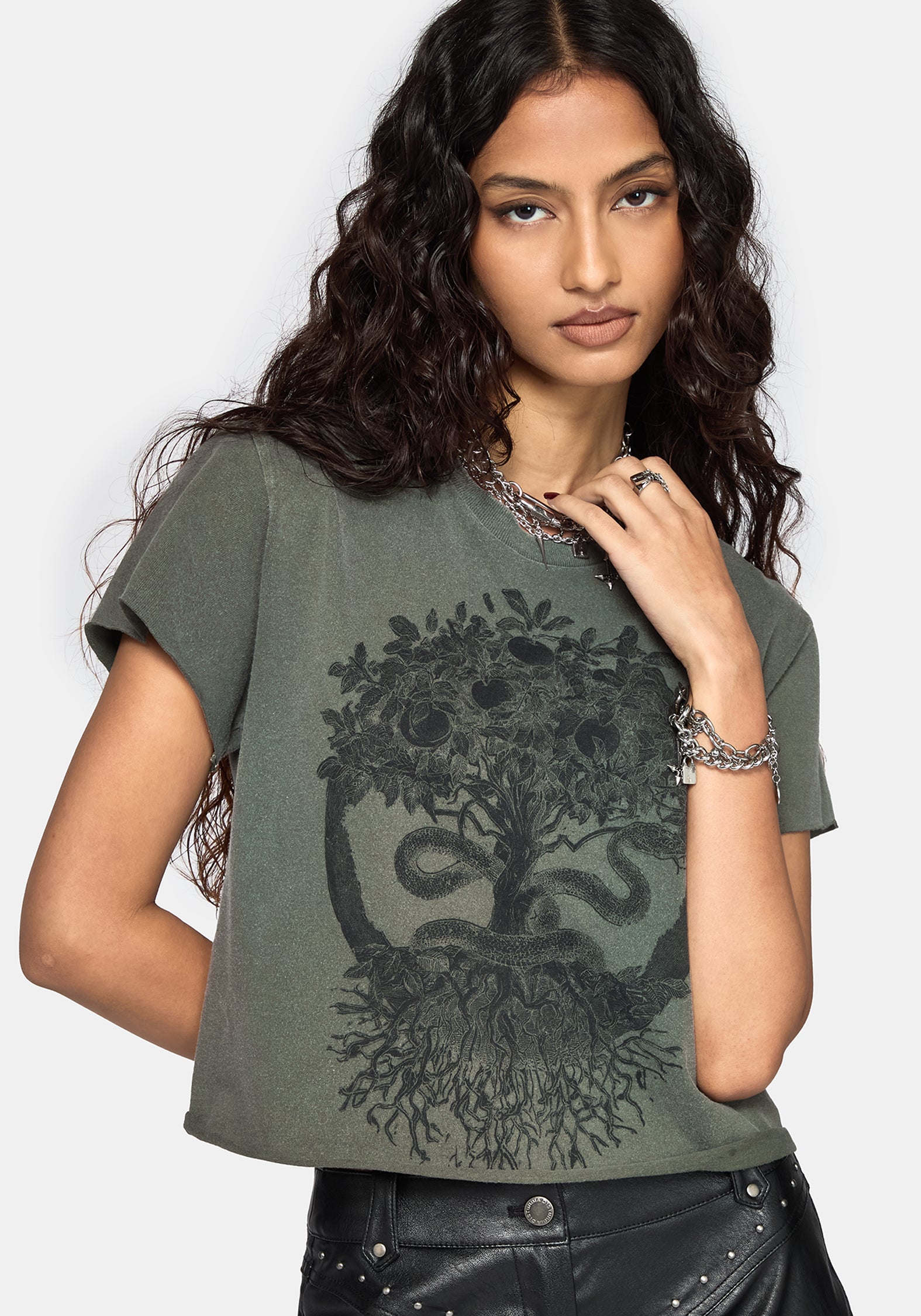 Paradise Decays Boxy Crop T-Shirt