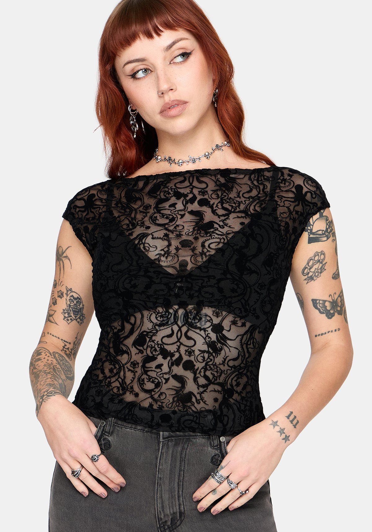 Women's Mesh Tops | Disturbia - Shop Women's Gothic, Alternative