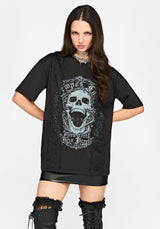 Requiem Veil Lace Oversized T-Hemd