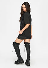 Requiem Veil Lace Oversized T-Hemd