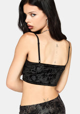 Ami Velour Ruched Bralet