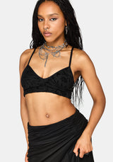 Mae Mesh Flock Bralet