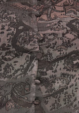 Disturbia x The Witcher Rivia Print Chiffon Top