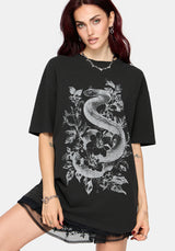 Madoc Snake Graphic Oversized Tee