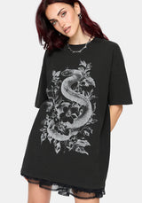 Madoc Snake Graphic Oversized Tee