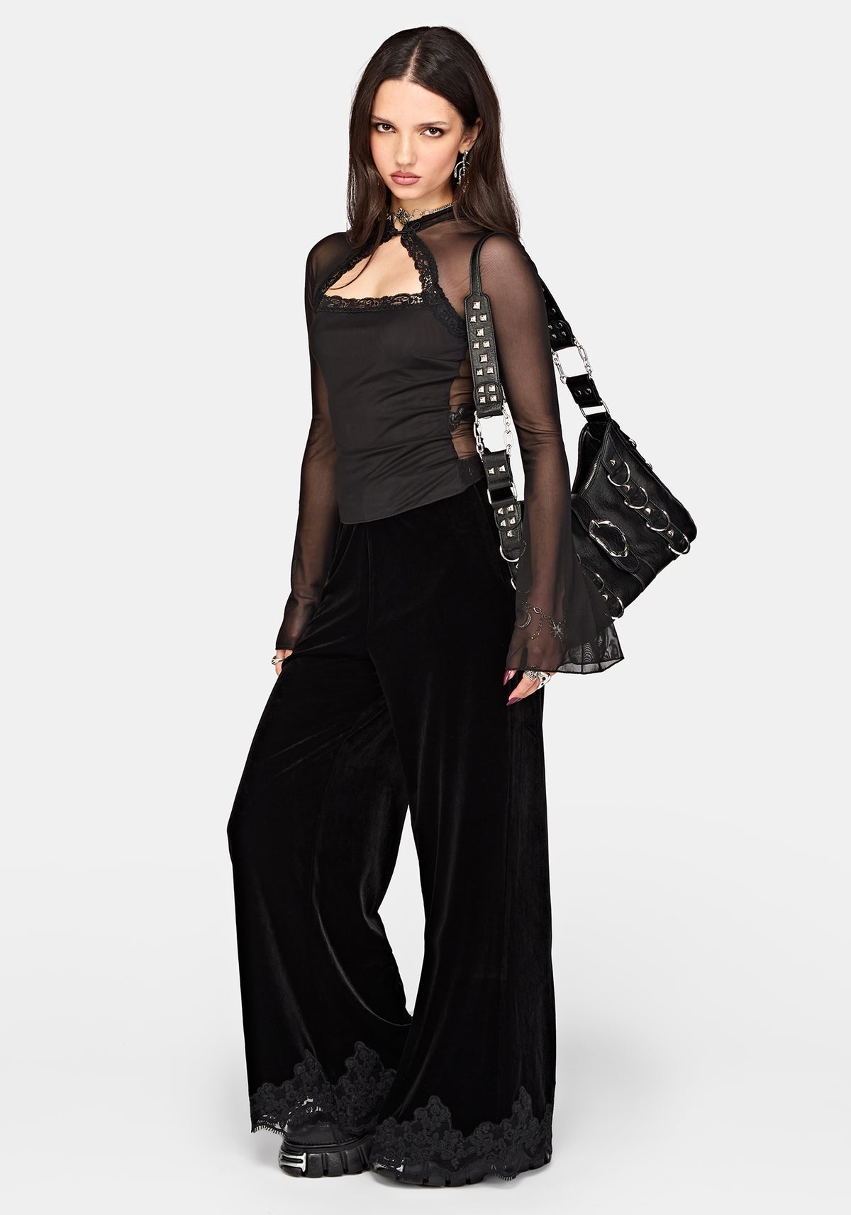 Noa Long Sleeve Cut Out Top