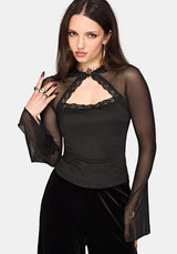 Noa Long Sleeve Cut Out Top