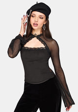 Noa Long Sleeve Cut Out Top
