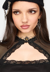 Noa Long Sleeve Cut Out Top