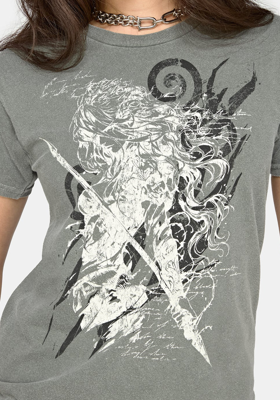 Scatach Anime Figurbetont T-Shirt