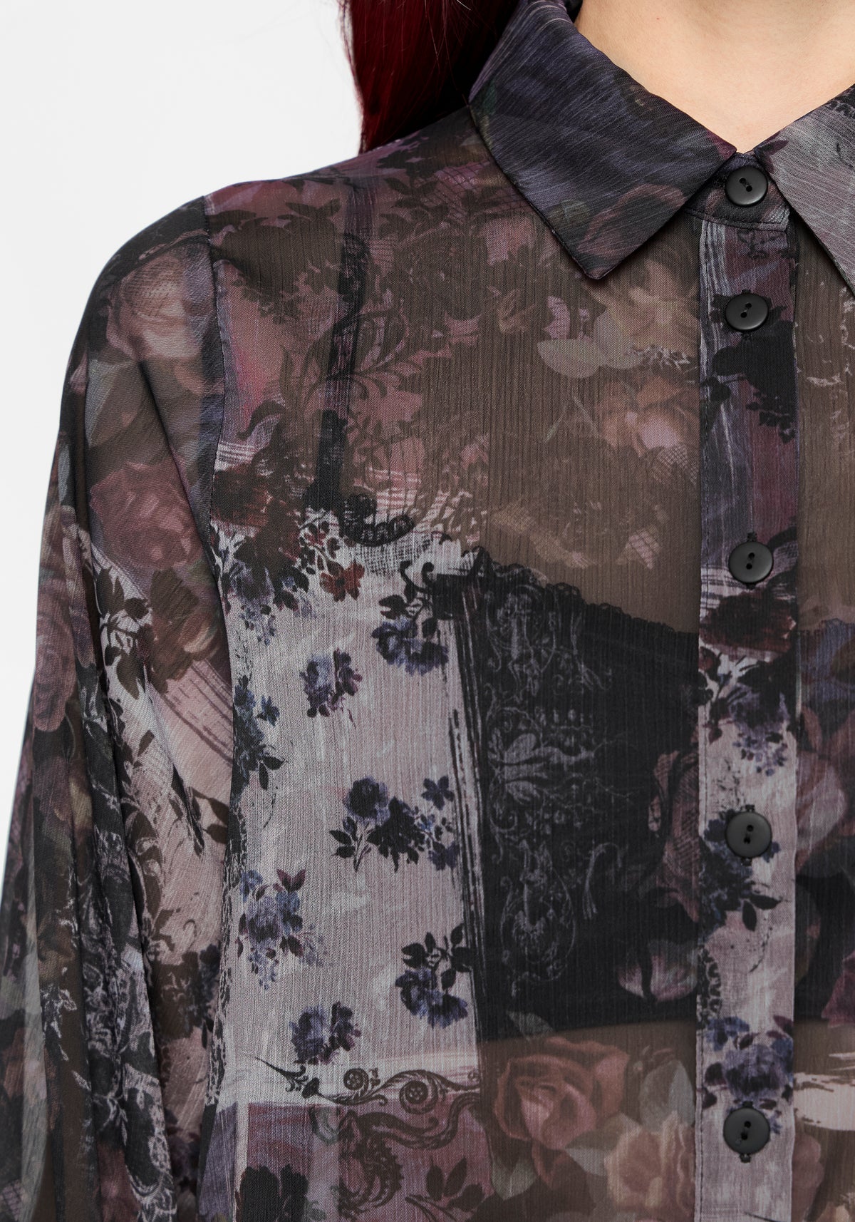 Iskara Bedruckt Chiffon Hemd