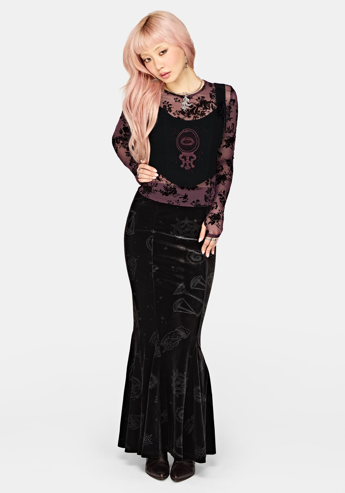 Equinox Embroidered Corset Top