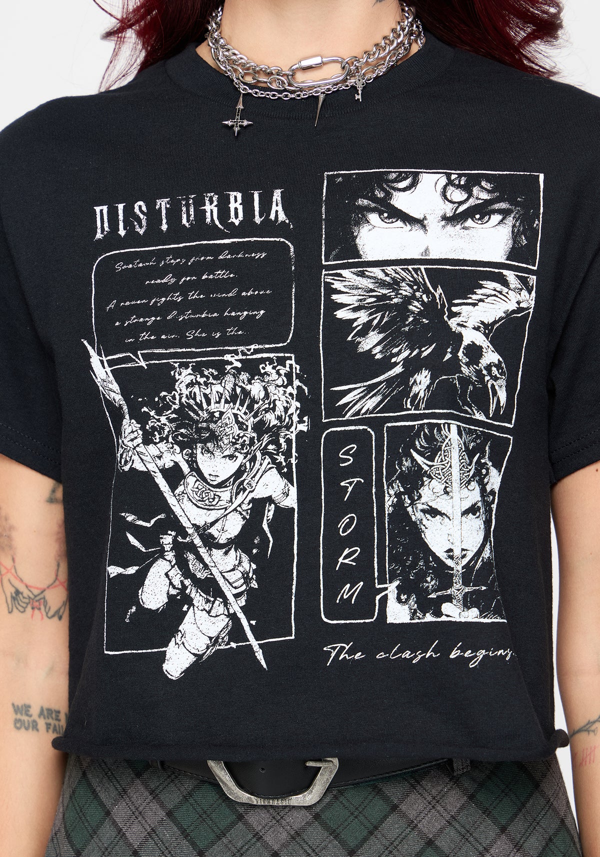 Fortress of Shadows Anime Boxy Crop T-Shirt